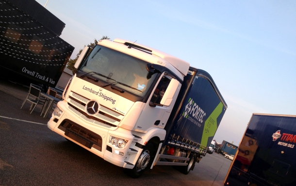 Lombard Shipping Vehicle Displayed at Truck Superprix Spectacular